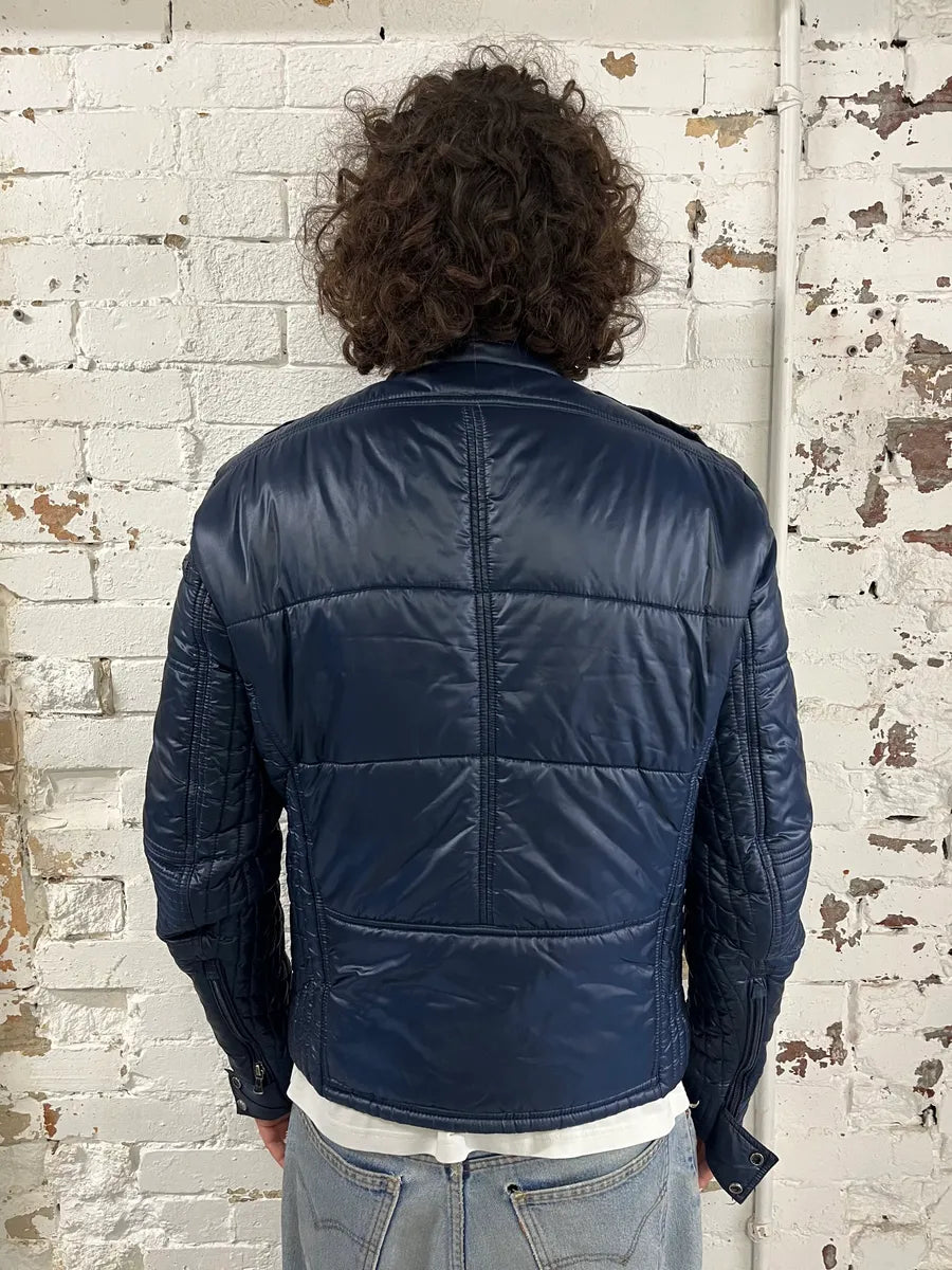 2000s Daniele Alessandrini Navy Puffer Jacket PECWKiW 2