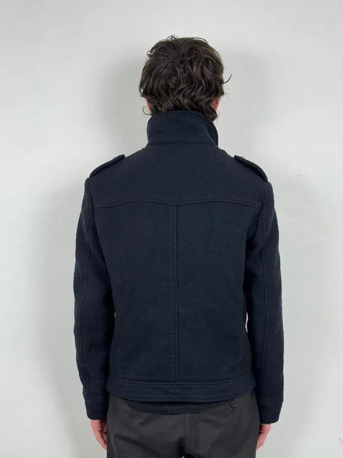 2000s Daniele Alessandrini Navy Wool Classy Jacket sRdNJWM 1