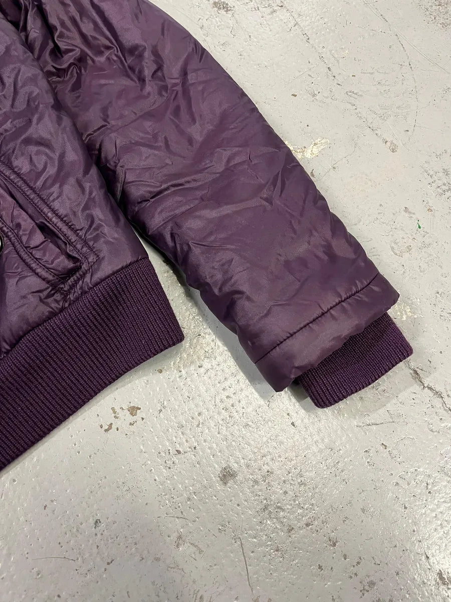 2000s Daniele Alessandrini Purple Patent British Puffer Jacket fOnSyWn 6