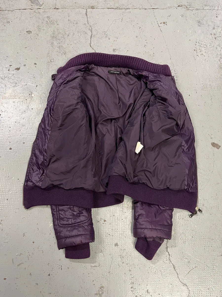 2000s Daniele Alessandrini Purple Patent British Puffer Jacket fOnSyWn 5
