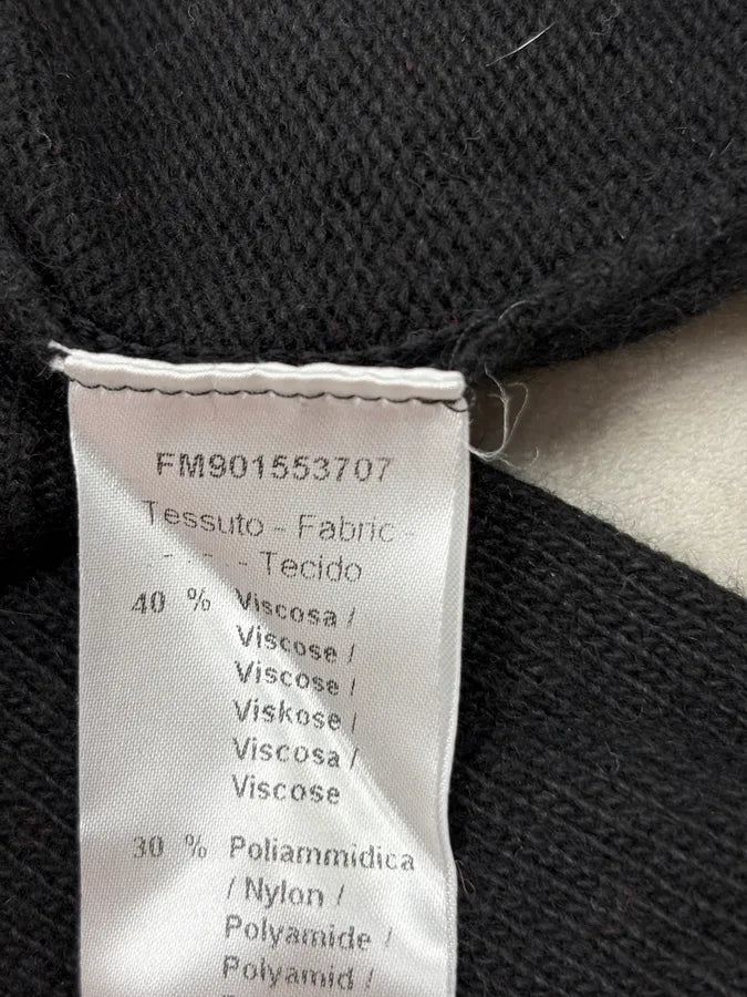 2000s Daniele Alessandrini Red Line Black Wool Sweater akKQdHN 8