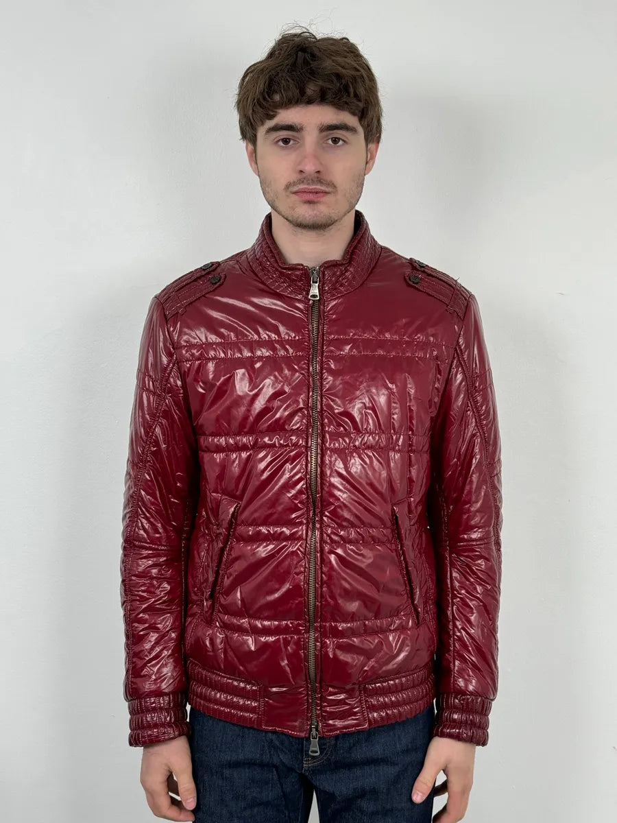 2000s Daniele Alessandrini Red Puffer Jacket FAumlTd 1
