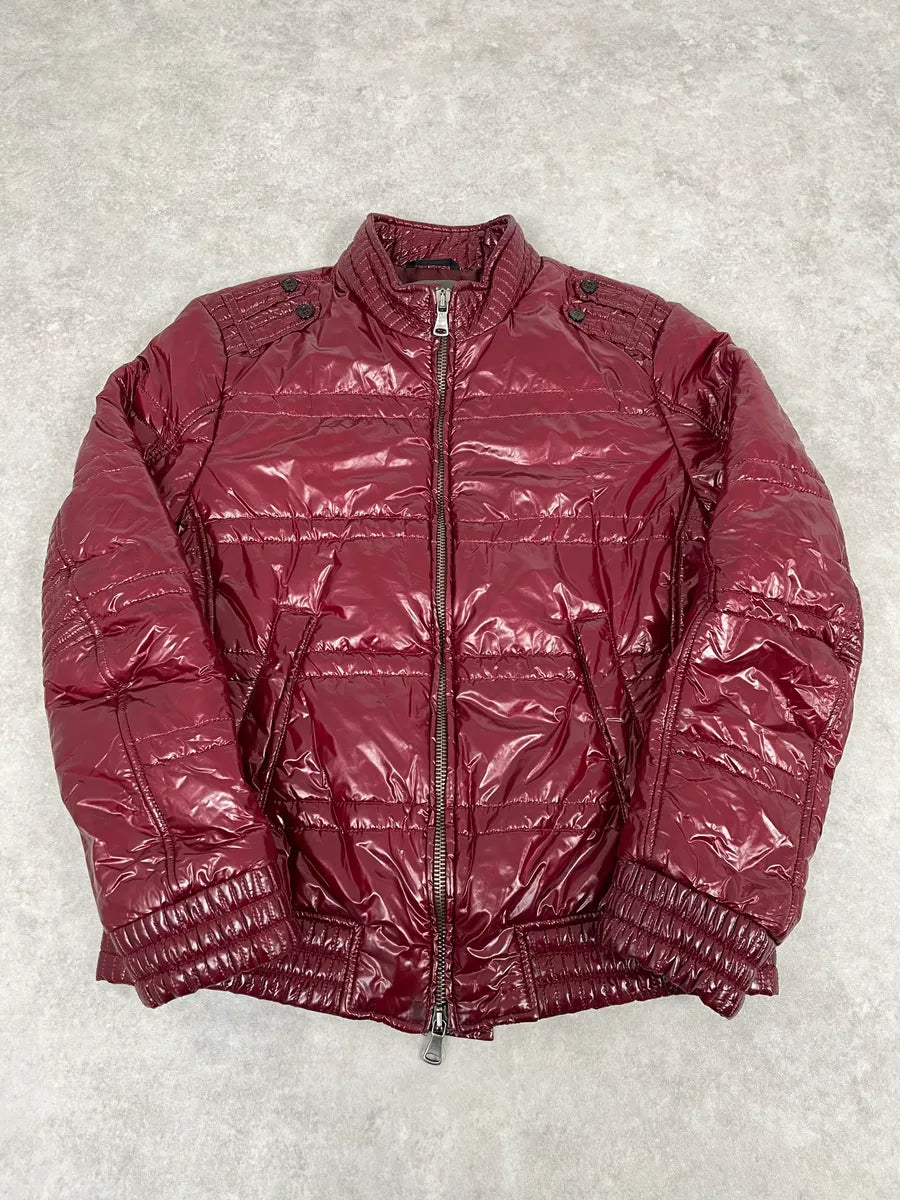 2000s Daniele Alessandrini Red Puffer Jacket FAumlTd 3