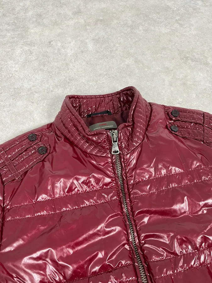 2000s Daniele Alessandrini Red Puffer Jacket FAumlTd 4