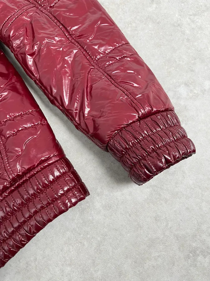 2000s Daniele Alessandrini Red Puffer Jacket FAumlTd 5