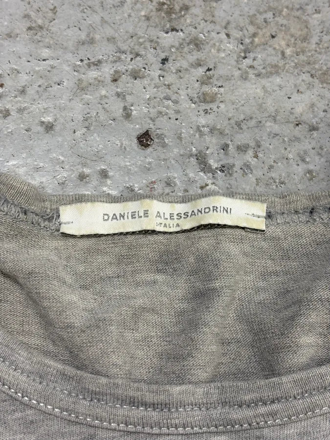 2000s Daniele Alessandrini Shoulder Bag Print Grey Longsleeves hNcGOvt 6
