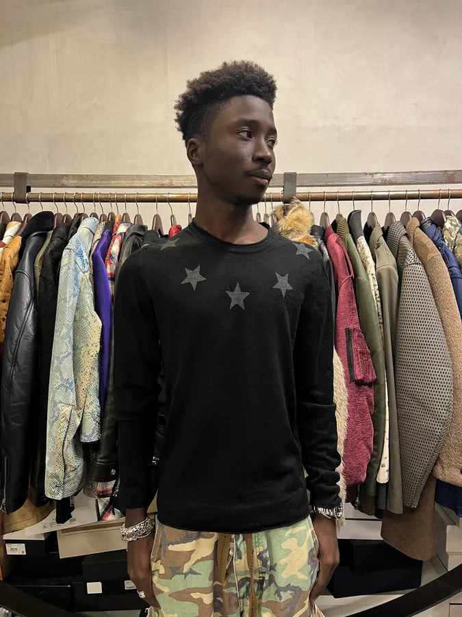 2000s Daniele Alessandrini Stars Black Longsleeves WjmCqZb 1