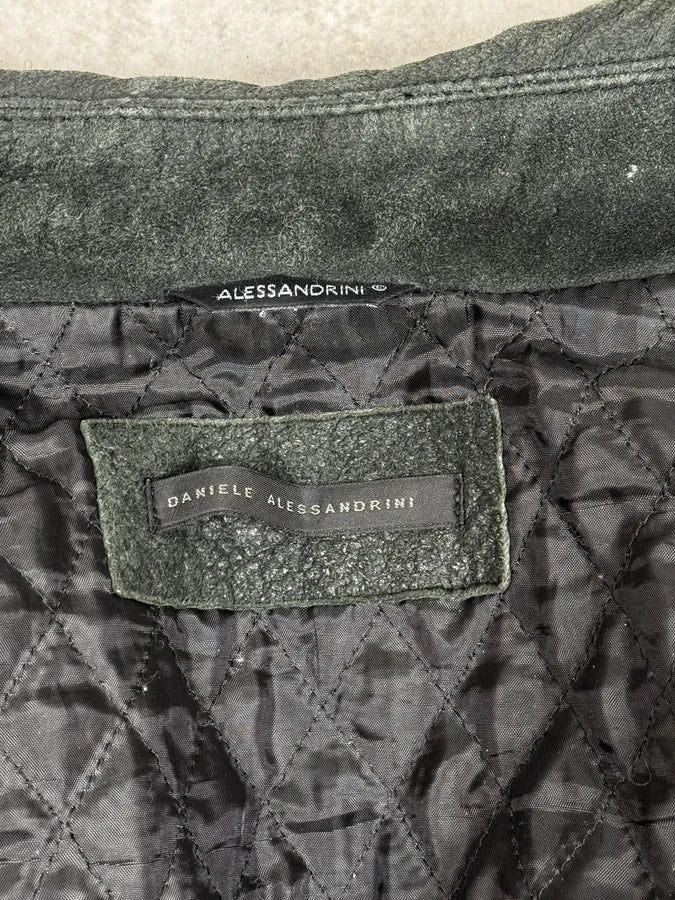 2000s Daniele Alessandrini Hybrid Avant-Garde Black Jacket BGXoZLo 7