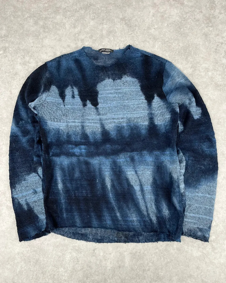 2000s Daniele Alessandrini Dark Blue Shadow Sweater McwnmyM 0