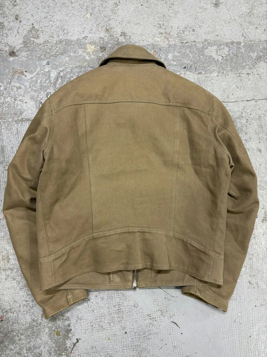 2000s David Meyer Beige Bomber Premium Jacket TLdyuBe 6