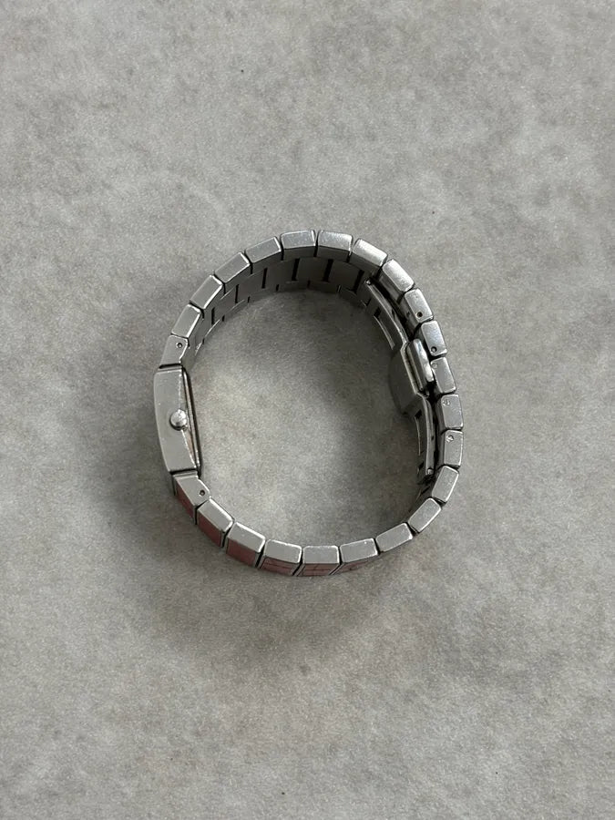2000s Dolce & Gabbana Red Crocodile Effect Watch wUCxVSB 5
