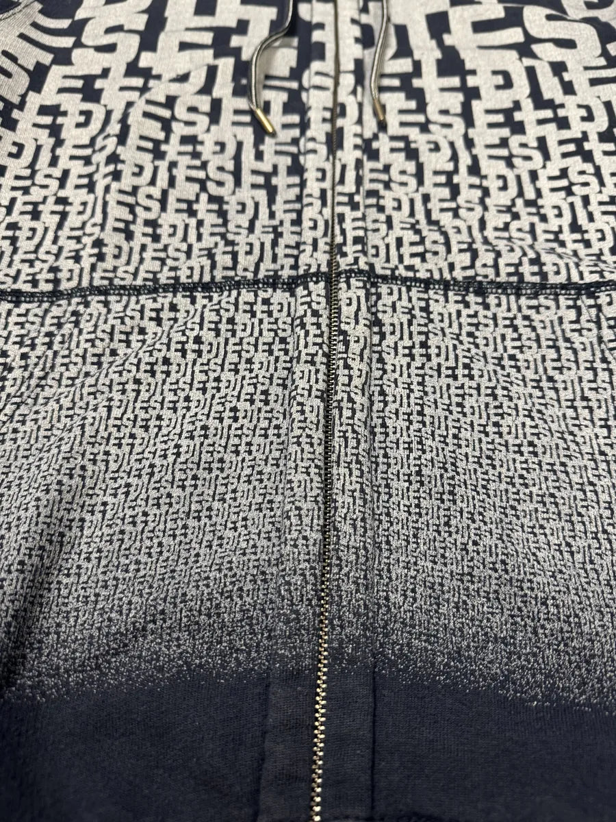 2000s Diesel 3D Logo Minimal Movement Navy White Sweater (M) 7