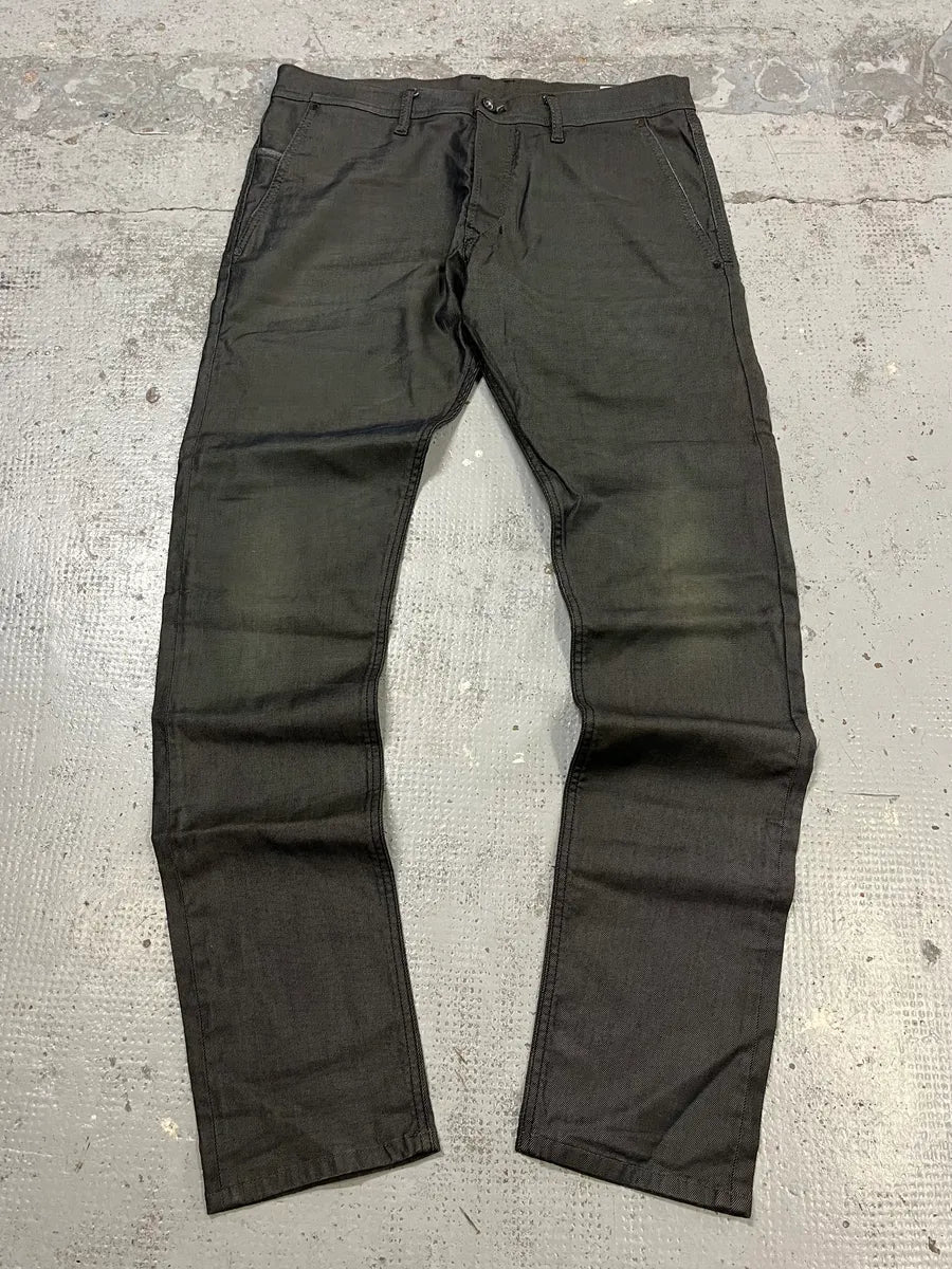 2000s Diesel Avant-Garde Grey Slim Jeans EDXDQXB 0