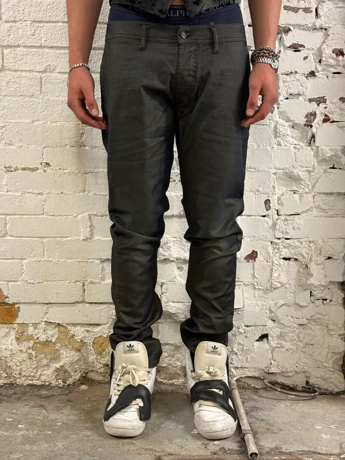 2000s Diesel Avant-Garde Grey Slim Jeans EDXDQXB 1