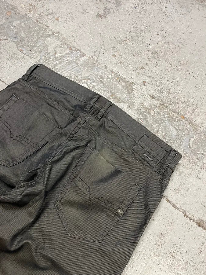 2000s Diesel Avant-Garde Grey Slim Jeans EDXDQXB 8