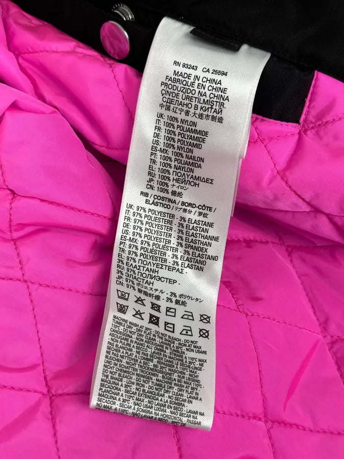 2000s Diesel Back Laced Black Bomber Jacket EubcIhg 11