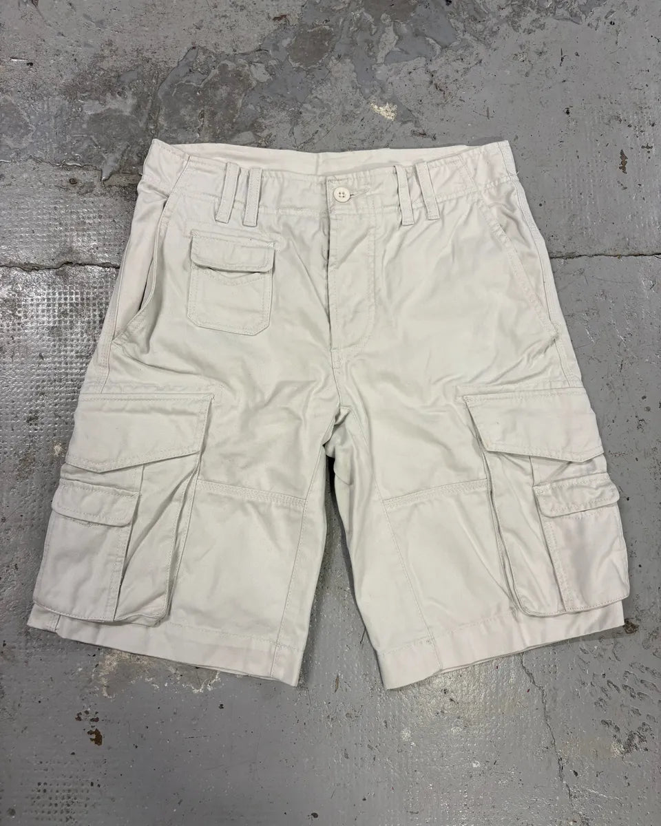 2000s Diesel Beige Multi Pockets Cargo Shorts lUmUdUC 0