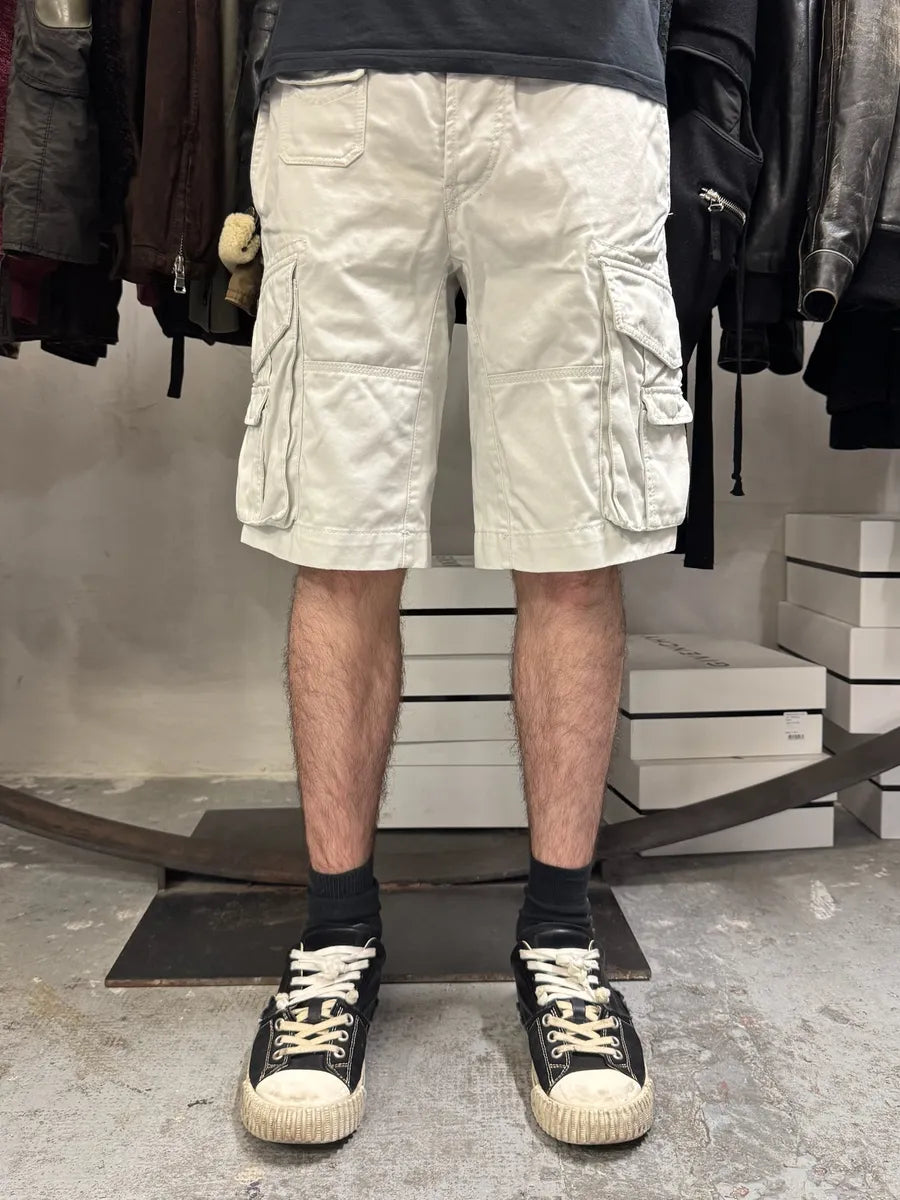 2000s Diesel Beige Multi Pockets Cargo Shorts lUmUdUC 2