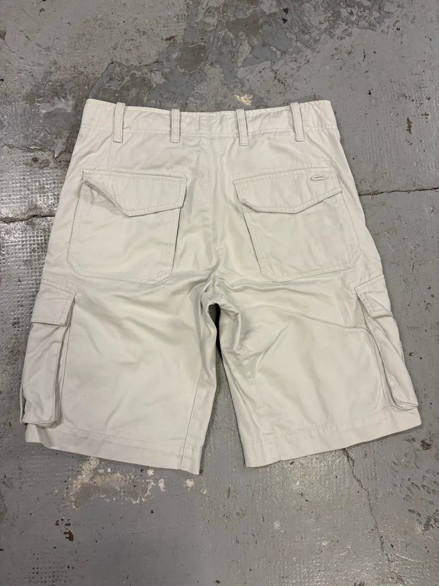 2000s Diesel Beige Multi Pockets Cargo Shorts lUmUdUC 4