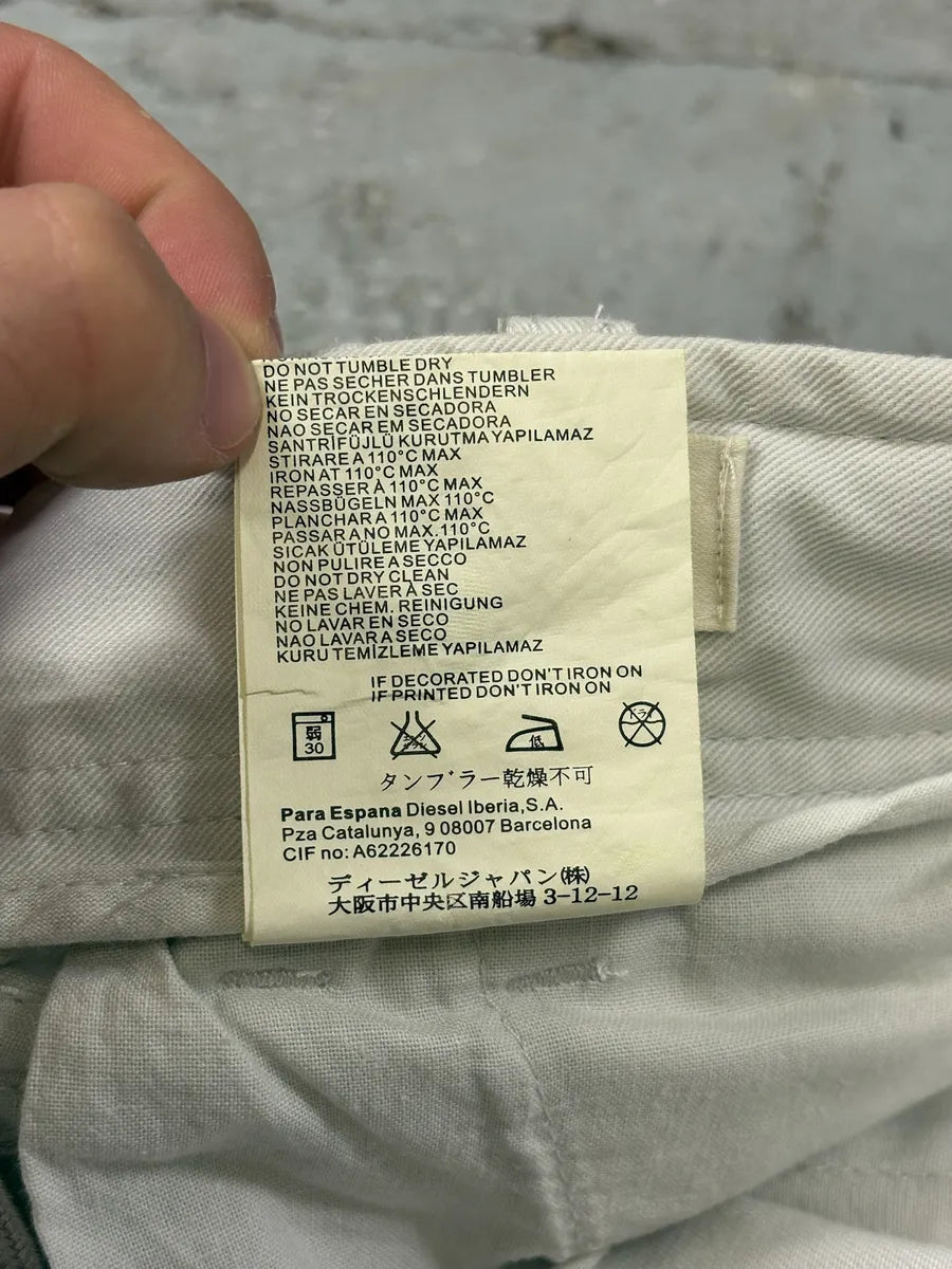 2000s Diesel Beige Multi Pockets Cargo Shorts lUmUdUC 5