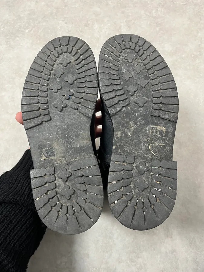 2000s Diesel Biker Black Leather Boots iCLaTWo 7