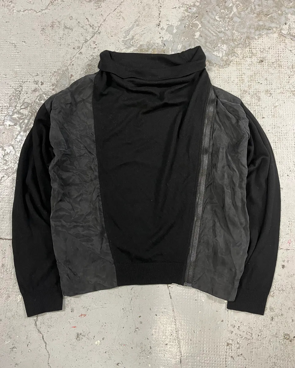 2000s Diesel Black Asymmetrical Avant-Garde Sweater SWNFzfj 0