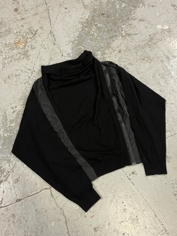 2000s Diesel Black Asymmetrical Avant-Garde Sweater SWNFzfj 3