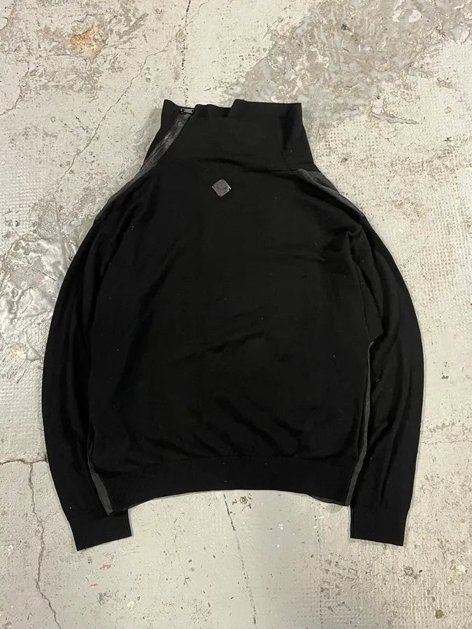 2000s Diesel Black Asymmetrical Avant-Garde Sweater SWNFzfj 4