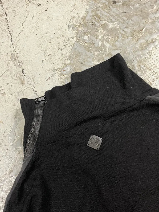 2000s Diesel Black Asymmetrical Avant-Garde Sweater SWNFzfj 7