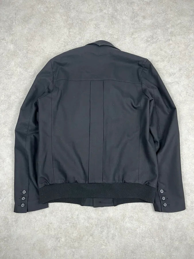 2000s Diesel Black Buttoned Wool Blazer Jacket KPPDZZP 5