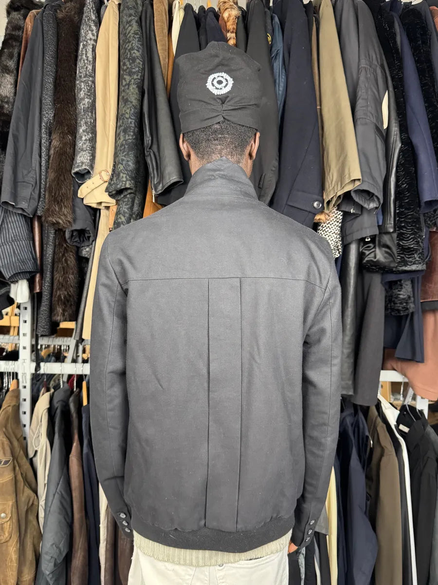 2000s Diesel Black Buttoned Wool Blazer Jacket KPPDZZP 2