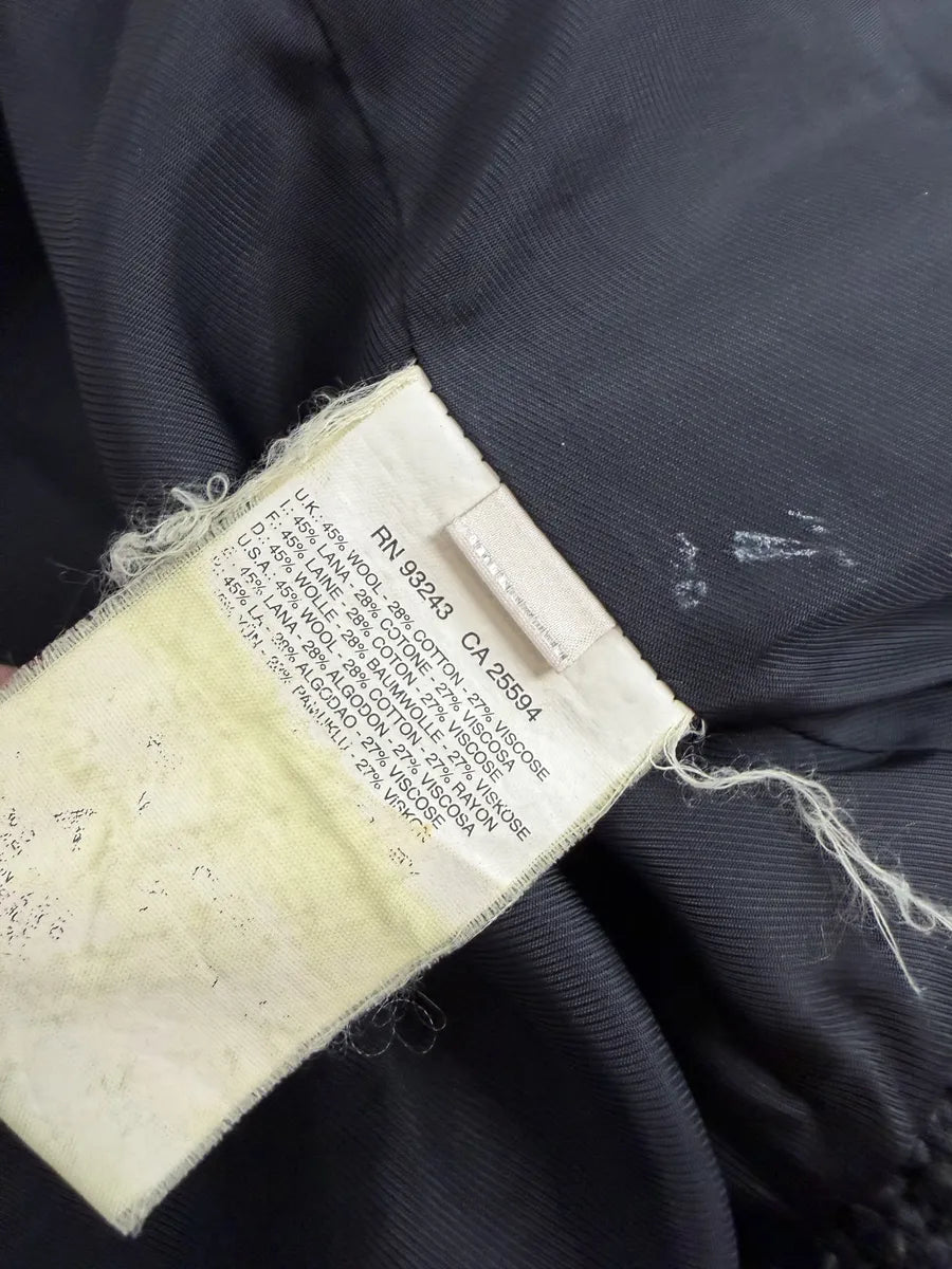 2000s Diesel Black Buttoned Caban Jacket HPegthh 6