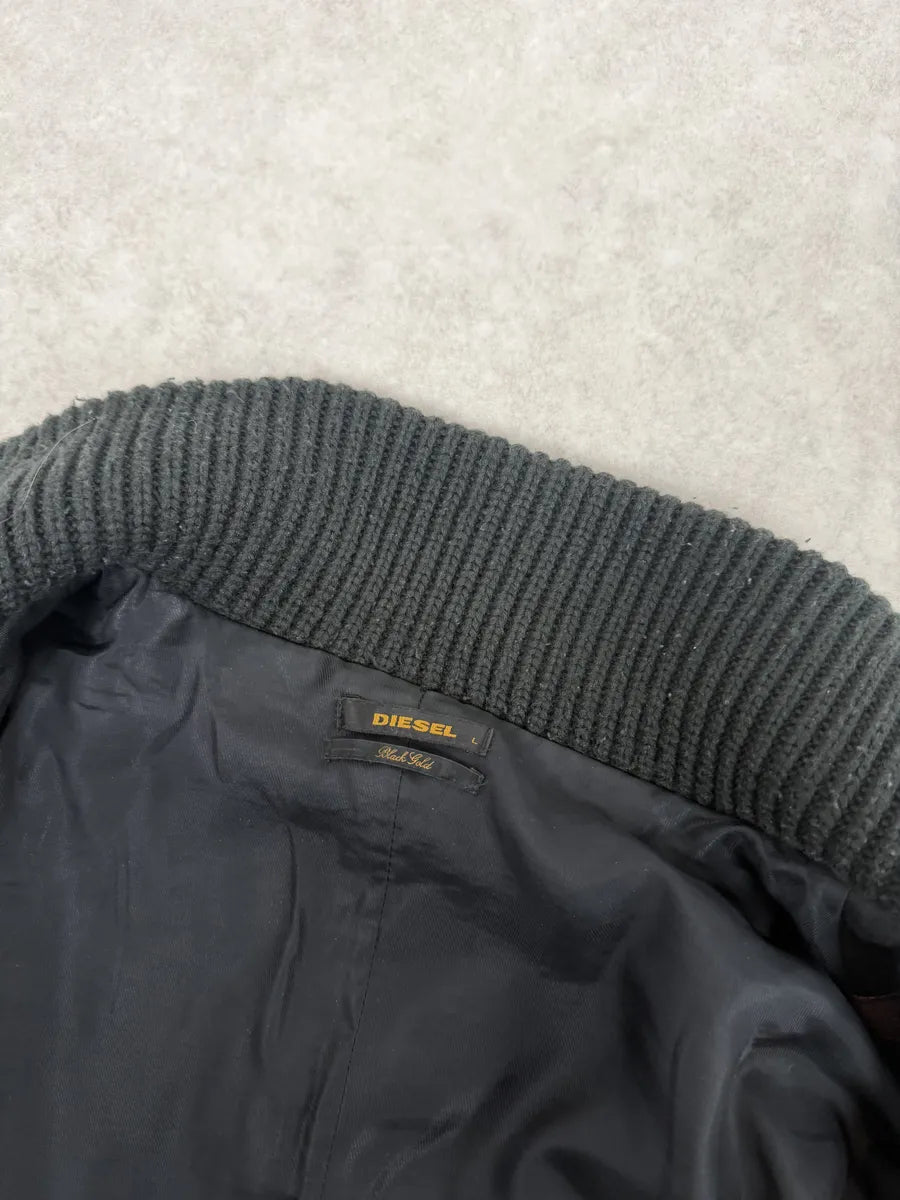 2000s Diesel Black Buttoned Caban Jacket HPegthh 7