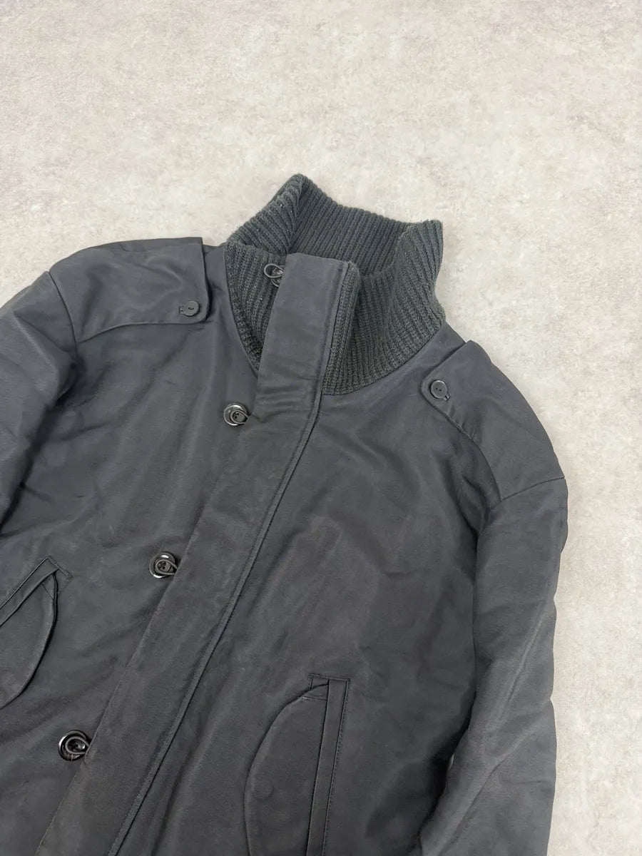 2000s Diesel Black Buttoned Caban Jacket HPegthh 9