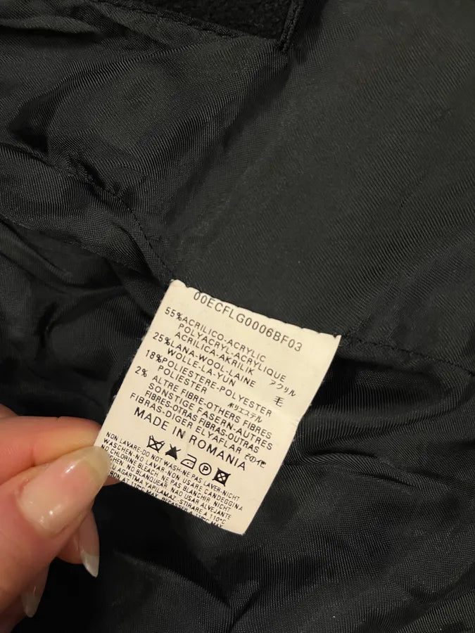 2000s Diesel Black Buttuoned Wool Duffle Coat YTCuLDs 8