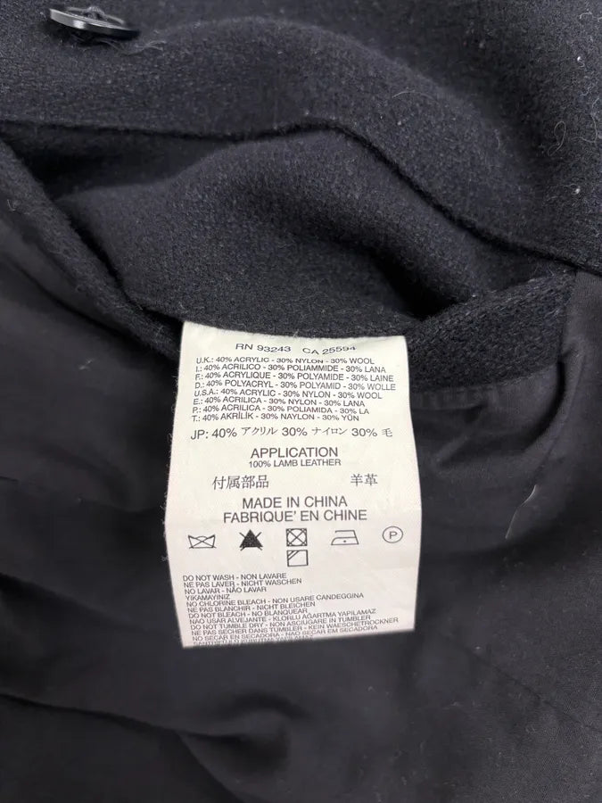 2000s Diesel Black Caban Buttoned Jacket bhBbuAv 9