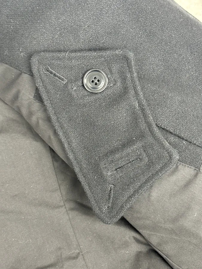 2000s Diesel Black Classy Wool Caban Jacket NTPWygL 10