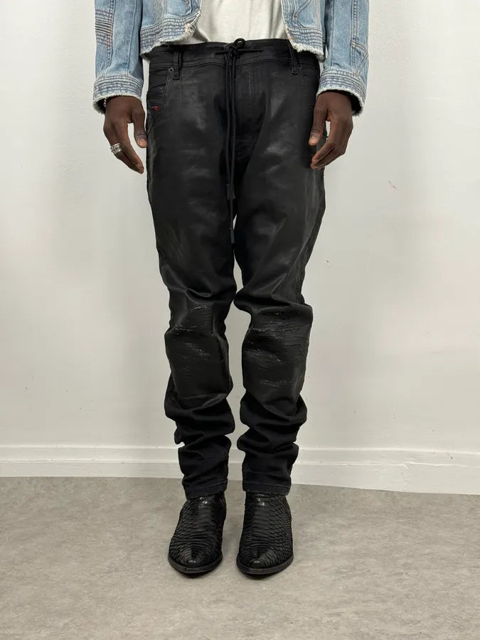 2000s Diesel Black Faded Wax Jeans xOexCaE 1