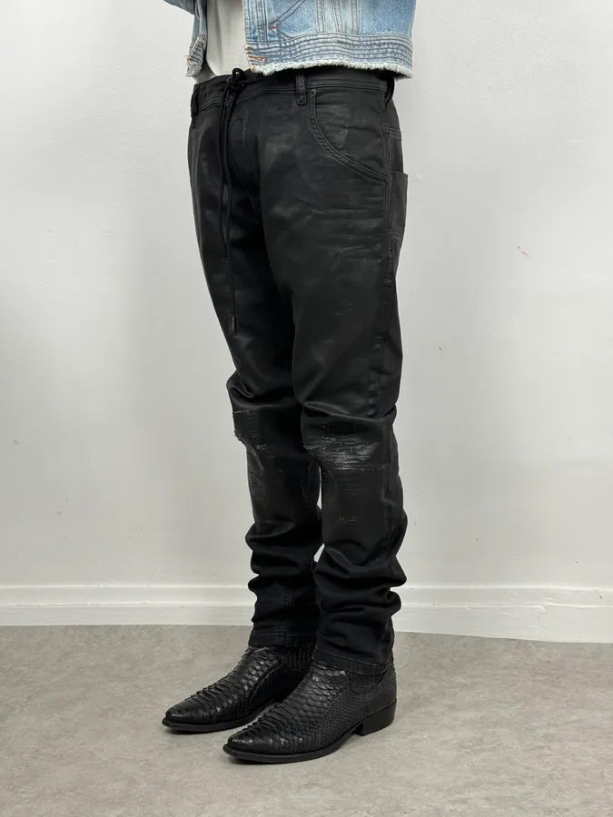 2000s Diesel Black Faded Wax Jeans xOexCaE 2