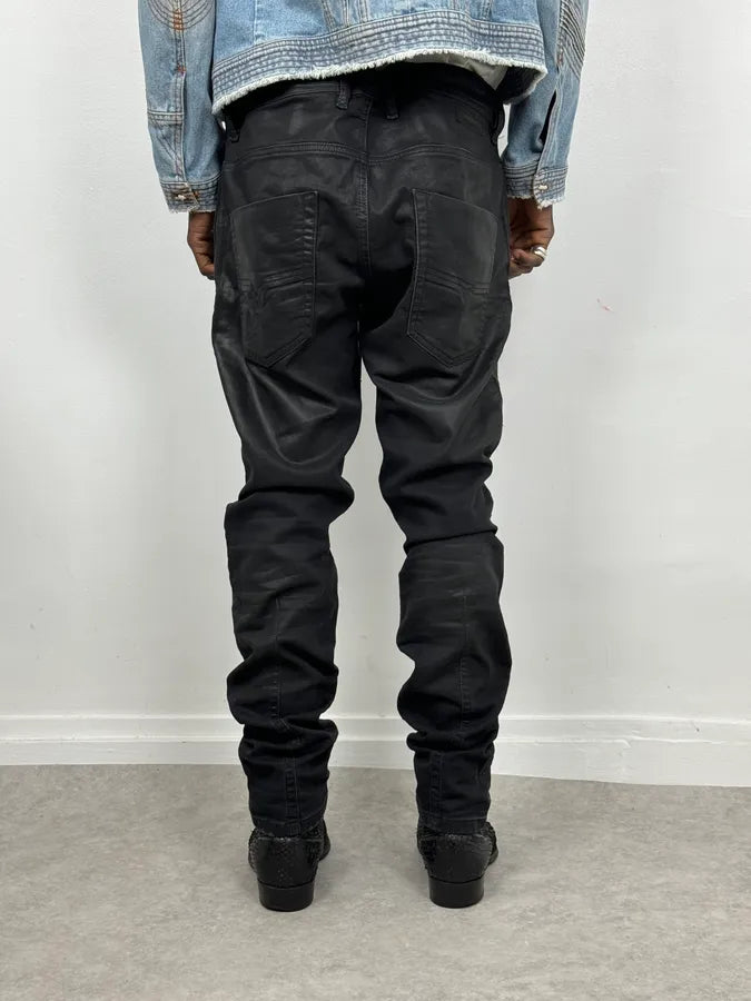 2000s Diesel Black Faded Wax Jeans xOexCaE 3