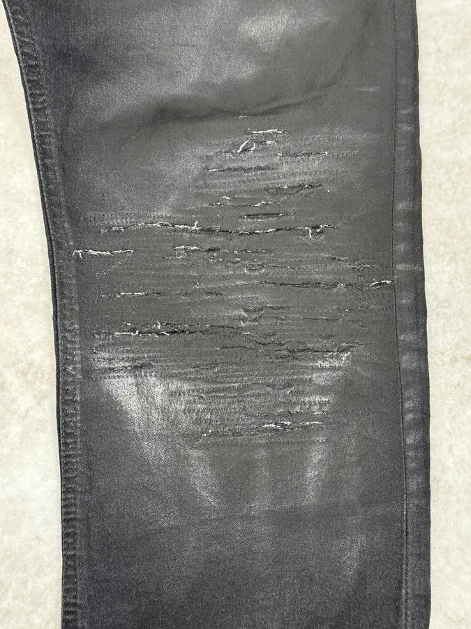 2000s Diesel Black Faded Wax Jeans xOexCaE 7
