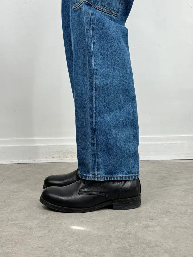 2000s Diesel Black High Leather Boots bNYewXc 1