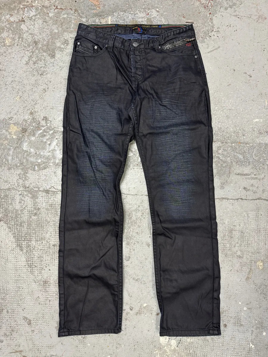 2000s Diesel Black Hybrid Obscure Jeans mAoLLPr 0