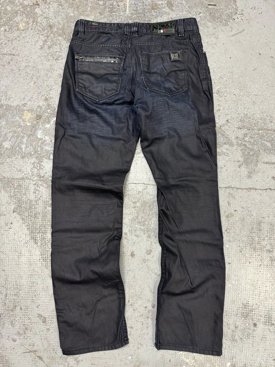 2000s Diesel Black Hybrid Obscure Jeans mAoLLPr 4
