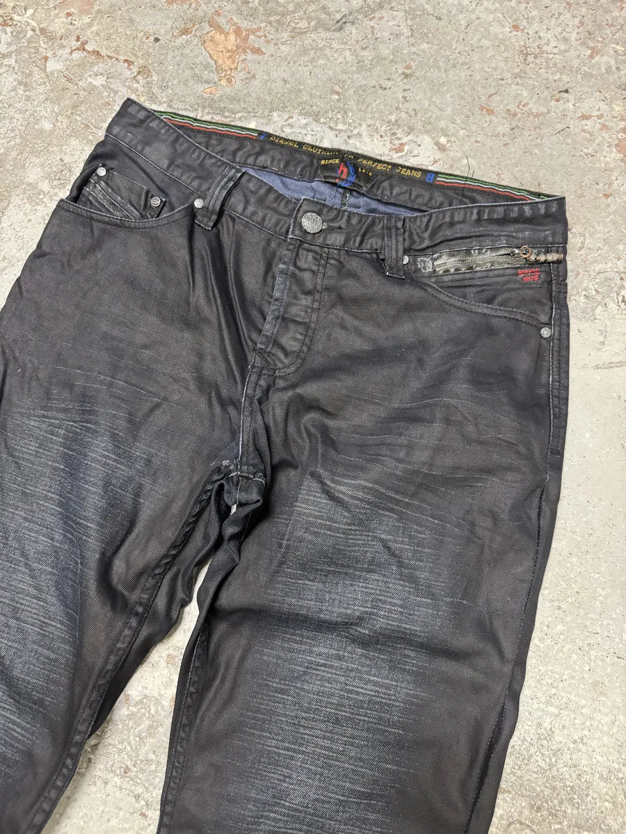 2000s Diesel Black Hybrid Obscure Jeans mAoLLPr 8