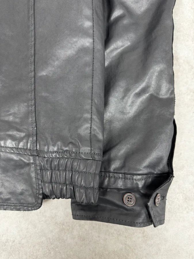 2000s Diesel Black Waxed Mafia Obscure Jacket gkSjpVw 8