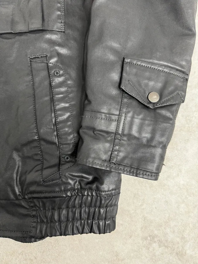 2000s Diesel Black Waxed Mafia Obscure Jacket gkSjpVw 7