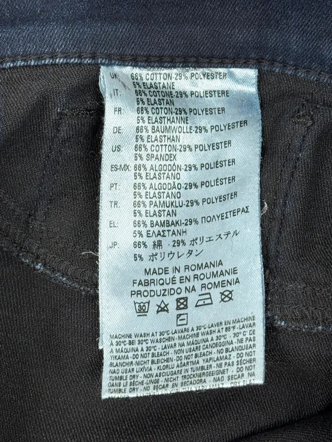 2000s Diesel Black Waxed Skinny Pants qwEWdFI 11