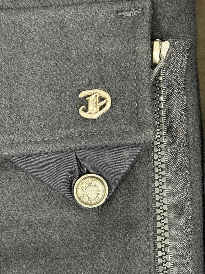 2000s Diesel Navy Wool Bomber Jacket efzMgxc 9