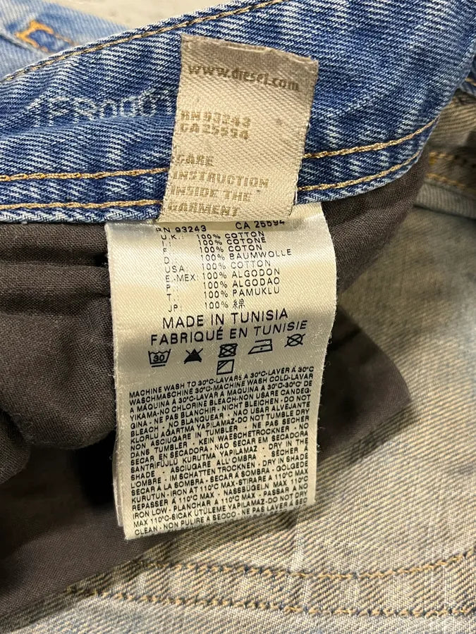 2000s Diesel Blue Faded Denim Jeans imHUvCE 12